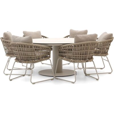 Intenso Furniture Intenso Trofarello/La Fonte ø150cm dining tuinset 7-delig - Laagste prijsgarantie! Intenso Furniture Intenso Trofarello/La Fonte ø150cm dining tuinset 7-delig - Laagste prijsgarantie!