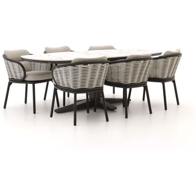 Apple Bee Pine Key/Zanzibar Deens Ovaal 220cm dining tuinset 7-delig - Laagste prijsgarantie! Taupe Apple Bee Pine Key/Zanzibar Deens Ovaal 220cm dining tuinset 7-delig - Laagste prijsgarantie! Taupe