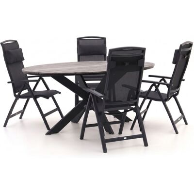 Forza Furniture Forza Capri/Fidenza ø126cm dining tuinset 5-delig verstelbaar - Laagste prijsgarantie! Forza Furniture Forza Capri/Fidenza ø126cm dining tuinset 5-delig verstelbaar - Laagste prijsgarantie!