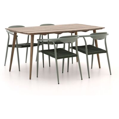 Manifesto Furniture Manifesto Cavone/ROUGH-K 160cm dining tuinset 5-delig stapelbaar - Laagste prijsgarantie! Bruin Manifesto Furniture Manifesto Cavone/ROUGH-K 160cm dining tuinset 5-delig stapelbaar - Laagste prijsgarantie! Bruin