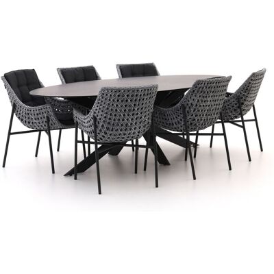 Manifesto Furniture Manifesto Novara/Furato ellips 240cm dining tuinset 7-delig - Laagste prijsgarantie! Grijs Manifesto Furniture Manifesto Novara/Furato ellips 240cm dining tuinset 7-delig - Laagste prijsgarantie! Grijs