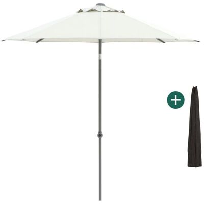 Shadowline Push-up parasol ø 250cm - Laagste prijsgarantie! Grijs Shadowline Push-up parasol ø 250cm - Laagste prijsgarantie! Grijs