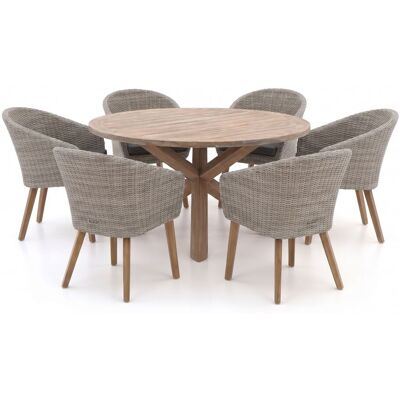 Intenso Furniture Intenso Tropea/ROUGH-Y ø150cm dining tuinset 7-delig - Laagste prijsgarantie! Intenso Furniture Intenso Tropea/ROUGH-Y ø150cm dining tuinset 7-delig - Laagste prijsgarantie!