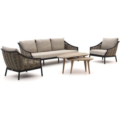 Apple Bee Milou/ROUGH-K stoel-bank loungeset 5-delig - Laagste prijsgarantie! Zwart Apple Bee Milou/ROUGH-K stoel-bank loungeset 5-delig - Laagste prijsgarantie! Zwart