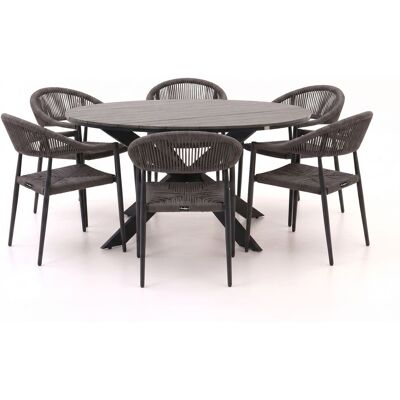 Manifesto Furniture Manifesto Belpasso/Fidenza ø149cm dining tuinset 7-delig stapelbaar - Laagste prijsgarantie! Manifesto Furniture Manifesto Belpasso/Fidenza ø149cm dining tuinset 7-delig stapelbaar - Laagste prijsgarantie!