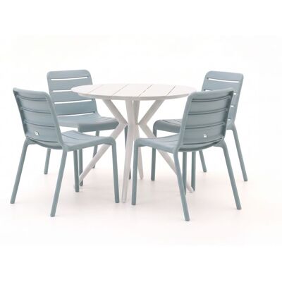 Forza Furniture Forza Narni/Sora ø 90cm dining tuinset 5-delig stapelbaar - Laagste prijsgarantie! Forza Furniture Forza Narni/Sora ø 90cm dining tuinset 5-delig stapelbaar - Laagste prijsgarantie!