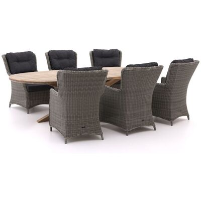 Intenso Furniture Intenso Milano/ROUGH-Y Ellips 280cm dining-lounge tuinset 7-delig - Laagste prijsgarantie! Grijs Intenso Furniture Intenso Milano/ROUGH-Y Ellips 280cm dining-lounge tuinset 7-delig - Laagste prijsgarantie! Grijs
