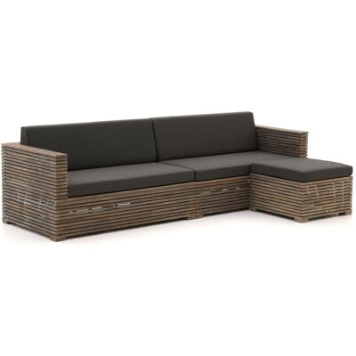 ROUGH Furniture ROUGH-C chaise longue loungeset 3-delig - Laagste prijsgarantie! Bruin ROUGH Furniture ROUGH-C chaise longue loungeset 3-delig - Laagste prijsgarantie! Bruin