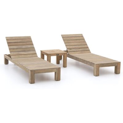ROUGH Furniture ROUGH-X ligbed set 3-delig - Laagste prijsgarantie! Bruin ROUGH Furniture ROUGH-X ligbed set 3-delig - Laagste prijsgarantie! Bruin