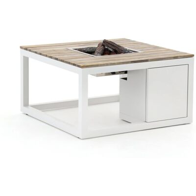Cosiraw lounge vuurtafel 100x100x55cm - Laagste prijsgarantie! Wit Cosiraw lounge vuurtafel 100x100x55cm - Laagste prijsgarantie! Wit