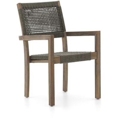 ROUGH Furniture ROUGH Batang Rope dining tuinstoel stapelbaar - Laagste prijsgarantie! Grijs ROUGH Furniture ROUGH Batang Rope dining tuinstoel stapelbaar - Laagste prijsgarantie! Grijs