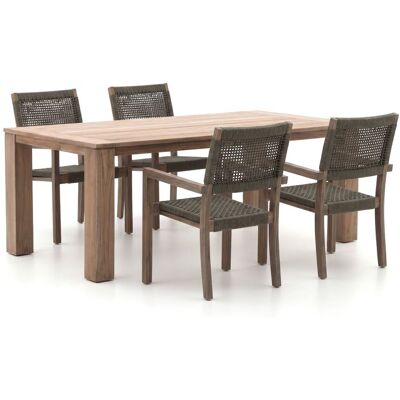 ROUGH Furniture ROUGH-Batang Rope/ROUGH-X 200cm dining tuinset 5-delig stapelbaar - Laagste prijsgarantie! Bruin ROUGH Furniture ROUGH-Batang Rope/ROUGH-X 200cm dining tuinset 5-delig stapelbaar - Laagste prijsgarantie! Bruin