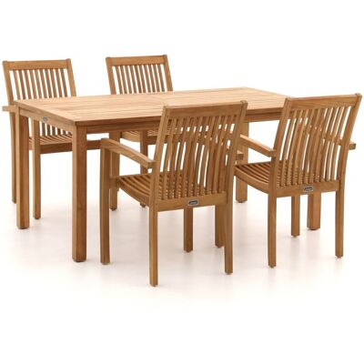 Sunyard Furniture Sunyard Jakarta/Liverpool 160cm dining tuinset 5-delig stapelbaar - Laagste prijsgarantie! Bruin Sunyard Furniture Sunyard Jakarta/Liverpool 160cm dining tuinset 5-delig stapelbaar - Laagste prijsgarantie! Bruin
