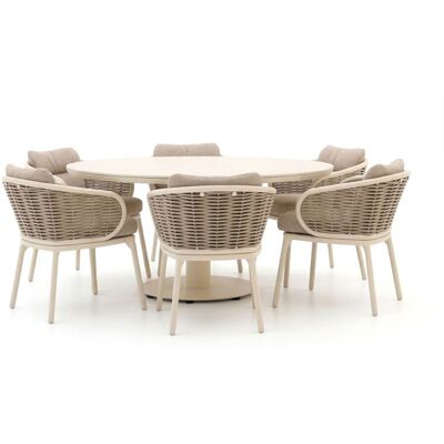 Apple Bee Pine Key/Melville ø 160cm dining tuinset 7-delig - Laagste prijsgarantie! Grijs Apple Bee Pine Key/Melville ø 160cm dining tuinset 7-delig - Laagste prijsgarantie! Grijs