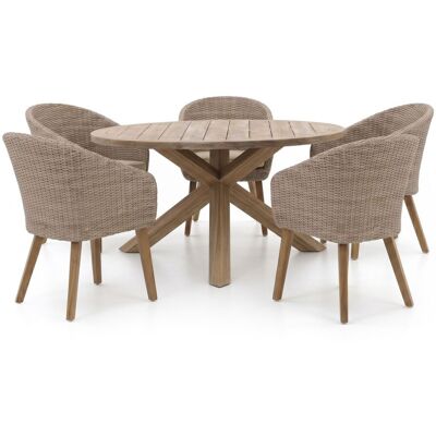 Intenso Furniture Intenso Tropea/ROUGH-Y ø150cm dining tuinset 6-delig - Laagste prijsgarantie! Intenso Furniture Intenso Tropea/ROUGH-Y ø150cm dining tuinset 6-delig - Laagste prijsgarantie!