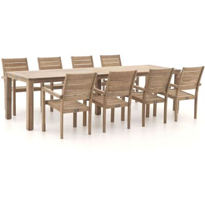 ROUGH Furniture ROUGH-S 300cm dining tuinset 9-delig stapelbaar - Laagste prijsgarantie! Bruin ROUGH Furniture ROUGH-S 300cm dining tuinset 9-delig stapelbaar - Laagste prijsgarantie! Bruin