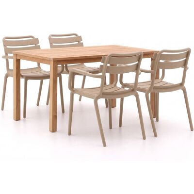 Forza Furniture Forza Vico/Liverpool 145cm dining tuinset 5-delig stapelbaar - Laagste prijsgarantie! Forza Furniture Forza Vico/Liverpool 145cm dining tuinset 5-delig stapelbaar - Laagste prijsgarantie!