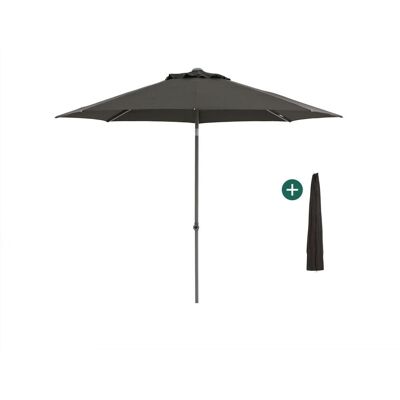 Shadowline Push-up parasol ø 300cm - Laagste prijsgarantie! Zwart Shadowline Push-up parasol ø 300cm - Laagste prijsgarantie! Zwart