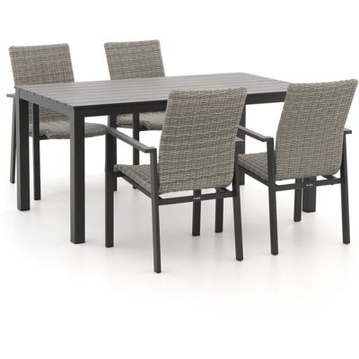 Manifesto Furniture Manifesto Villongo/Menzano 160cm dining tuinset 5-delig stapelbaar - Laagste prijsgarantie! Grijs Manifesto Furniture Manifesto Villongo/Menzano 160cm dining tuinset 5-delig stapelbaar - Laagste prijsgarantie! Grijs