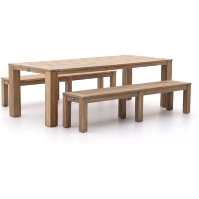 ROUGH Furniture ROUGH-X 240cm picknickset 3-delig - Laagste prijsgarantie! Bruin ROUGH Furniture ROUGH-X 240cm picknickset 3-delig - Laagste prijsgarantie! Bruin