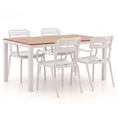 Forza Furniture Forza Vico/Fidenza 160cm dining tuinset 5-delig stapelbaar - Laagste prijsgarantie! Forza Furniture Forza Vico/Fidenza 160cm dining tuinset 5-delig stapelbaar - Laagste prijsgarantie!
