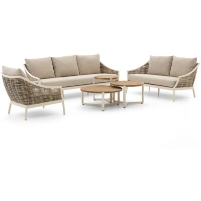 Apple Bee Milou/Monaco stoel-bank loungeset 6-delig 6-zits - Laagste prijsgarantie! Grijs Apple Bee Milou/Monaco stoel-bank loungeset 6-delig 6-zits - Laagste prijsgarantie! Grijs
