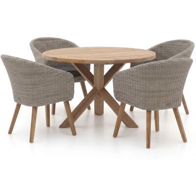 Intenso Furniture Intenso Tropea/ROUGH-Y ø120cm dining tuinset 5-delig - Laagste prijsgarantie! Intenso Furniture Intenso Tropea/ROUGH-Y ø120cm dining tuinset 5-delig - Laagste prijsgarantie!