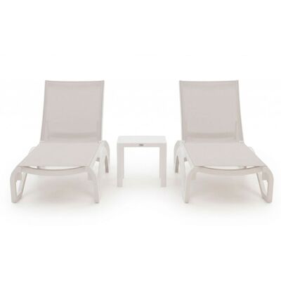 Forza Furniture Forza Russi ligbed set 3-delig stapelbaar verstelbaar - Laagste prijsgarantie! Wit Forza Furniture Forza Russi ligbed set 3-delig stapelbaar verstelbaar - Laagste prijsgarantie! Wit
