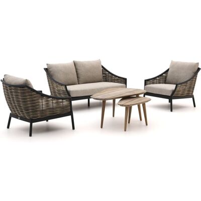 Apple Bee Milou/ROUGH-K stoel-bank loungeset 5-delig - Laagste prijsgarantie! Zwart Apple Bee Milou/ROUGH-K stoel-bank loungeset 5-delig - Laagste prijsgarantie! Zwart