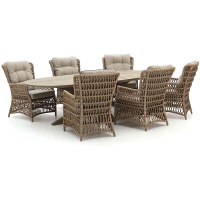 Intenso Furniture Intenso Milano/ROUGH-Y 280cm dining-lounge tuinset 7-delig - Laagste prijsgarantie! Taupe Intenso Furniture Intenso Milano/ROUGH-Y 280cm dining-lounge tuinset 7-delig - Laagste prijsgarantie! Taupe