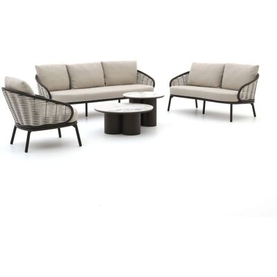Apple Bee Pine Key/Tonga stoel-bank loungeset 5-delig 6-zits - Laagste prijsgarantie! Taupe Apple Bee Pine Key/Tonga stoel-bank loungeset 5-delig 6-zits - Laagste prijsgarantie! Taupe