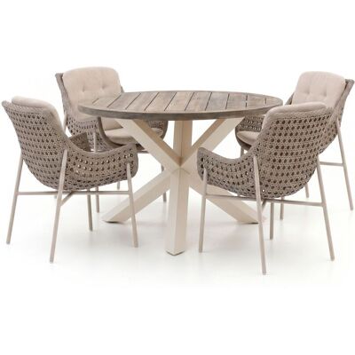Manifesto Furniture Manifesto Novara/ROUGH-Y ø120cm dining tuinset 5-delig - Laagste prijsgarantie! Manifesto Furniture Manifesto Novara/ROUGH-Y ø120cm dining tuinset 5-delig - Laagste prijsgarantie!