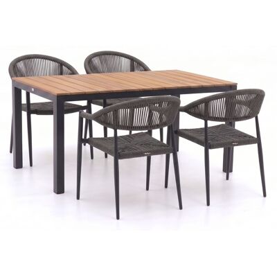 Manifesto Furniture Manifesto Belpasso/Fidenza 160cm dining tuinset 5-delig stapelbaar - Laagste prijsgarantie! Manifesto Furniture Manifesto Belpasso/Fidenza 160cm dining tuinset 5-delig stapelbaar - Laagste prijsgarantie!