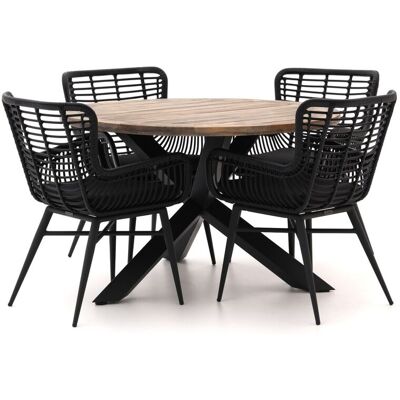Intenso Furniture Intenso Asti/Rough-Y Ø120cm dining tuinset 5-delig - Laagste prijsgarantie! Grijs Intenso Furniture Intenso Asti/Rough-Y Ø120cm dining tuinset 5-delig - Laagste prijsgarantie! Grijs