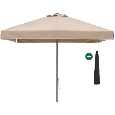 Shadowline Bonaire parasol 300x300cm - Laagste prijsgarantie! Taupe Shadowline Bonaire parasol 300x300cm - Laagste prijsgarantie! Taupe