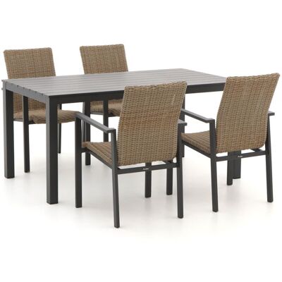 Manifesto Furniture Manifesto Villongo/Menzano 160cm dining tuinset 5-delig stapelbaar - Laagste prijsgarantie! Grijs Manifesto Furniture Manifesto Villongo/Menzano 160cm dining tuinset 5-delig stapelbaar - Laagste prijsgarantie! Grijs