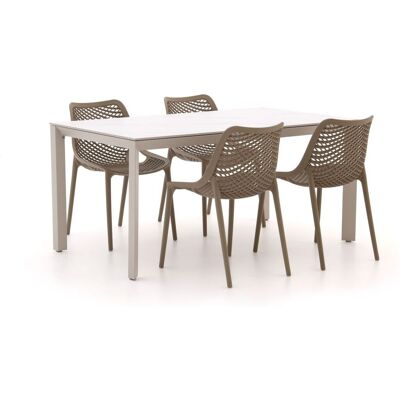 Forza Furniture Forza Ripi/Sestino 160cm dining tuinset 5-delig stapelbaar - Laagste prijsgarantie! Wit Forza Furniture Forza Ripi/Sestino 160cm dining tuinset 5-delig stapelbaar - Laagste prijsgarantie! Wit