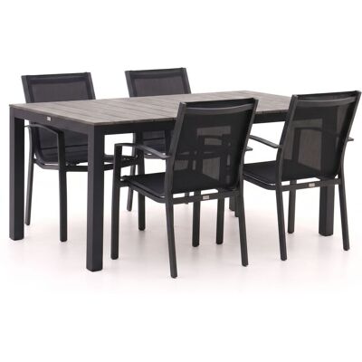 Forza Furniture Forza Altea/Fidenza 160cm dining tuinset 5-delig stapelbaar - Laagste prijsgarantie! Grijs Forza Furniture Forza Altea/Fidenza 160cm dining tuinset 5-delig stapelbaar - Laagste prijsgarantie! Grijs