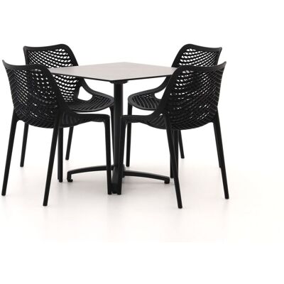 Forza Furniture Forza Ripi/Canzo 80cm dining tuinset 5-delig stapelbaar inklapbaar - Laagste prijsgarantie! Grijs Forza Furniture Forza Ripi/Canzo 80cm dining tuinset 5-delig stapelbaar inklapbaar - Laagste prijsgarantie! Grijs