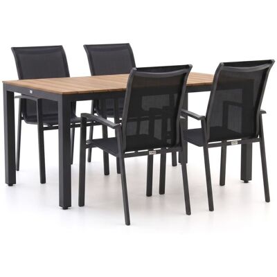 Forza Furniture Forza Centallo/Fidenza 160cm dining tuinset 5-delig stapelbaar - Laagste prijsgarantie! Forza Furniture Forza Centallo/Fidenza 160cm dining tuinset 5-delig stapelbaar - Laagste prijsgarantie!