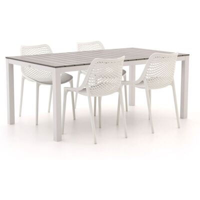 Forza Furniture Forza Ripi/Fidenza 183cm dining tuinset 5-delig stapelbaar - Laagste prijsgarantie! Grijs Forza Furniture Forza Ripi/Fidenza 183cm dining tuinset 5-delig stapelbaar - Laagste prijsgarantie! Grijs