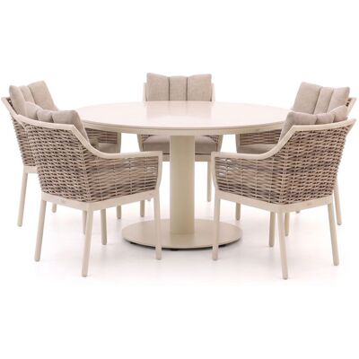 Apple Bee Milou/Melville ø140cm dining tuinset 6-delig - Laagste prijsgarantie! Apple Bee Milou/Melville ø140cm dining tuinset 6-delig - Laagste prijsgarantie!