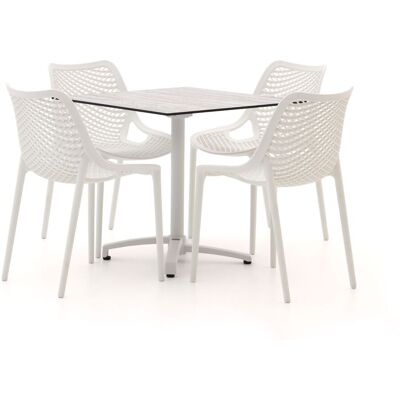 Forza Furniture Forza Ripi/Canzo 80cm dining tuinset 5-delig stapelbaar inklapbaar - Laagste prijsgarantie! Grijs Forza Furniture Forza Ripi/Canzo 80cm dining tuinset 5-delig stapelbaar inklapbaar - Laagste prijsgarantie! Grijs