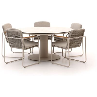 Manifesto Furniture Bellagio Sordio/La Fonte ø 150cm dining tuinset 6-delig stapelbaar - Laagste prijsgarantie! Taupe Manifesto Furniture Bellagio Sordio/La Fonte ø 150cm dining tuinset 6-delig stapelbaar - Laagste prijsgarantie! Taupe
