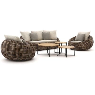 Apple Bee Cocoon stoel-bank loungeset 6-delig 5-zits - Laagste prijsgarantie! Grijs Apple Bee Cocoon stoel-bank loungeset 6-delig 5-zits - Laagste prijsgarantie! Grijs