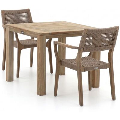 ROUGH Furniture ROUGH-L Rope/ROUGH-S 90cm dining tuinset 3-delig stapelbaar - Laagste prijsgarantie! Grijs ROUGH Furniture ROUGH-L Rope/ROUGH-S 90cm dining tuinset 3-delig stapelbaar - Laagste prijsgarantie! Grijs
