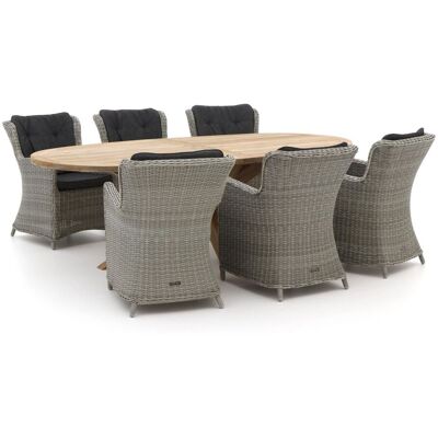Intenso Furniture Intenso Milano/ROUGH-Y Ellips 240cm dining tuinset 7-delig - Laagste prijsgarantie! Grijs Intenso Furniture Intenso Milano/ROUGH-Y Ellips 240cm dining tuinset 7-delig - Laagste prijsgarantie! Grijs