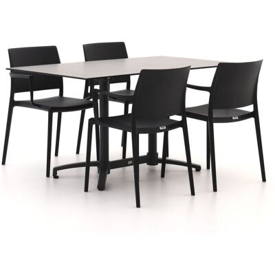 Forza Furniture Forza Sile/Canzo 140cm dining tuinset 5-delig stapelbaar inklapbaar - Laagste prijsgarantie! Grijs Forza Furniture Forza Sile/Canzo 140cm dining tuinset 5-delig stapelbaar inklapbaar - Laagste prijsgarantie! Grijs