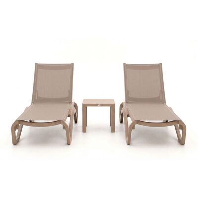Forza Furniture Forza Russi ligbed set 3-delig stapelbaar verstelbaar - Laagste prijsgarantie! Taupe Forza Furniture Forza Russi ligbed set 3-delig stapelbaar verstelbaar - Laagste prijsgarantie! Taupe