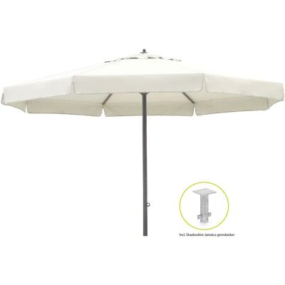 Shadowline Jamaica parasol ø 500cm - Laagste prijsgarantie! Grijs Shadowline Jamaica parasol ø 500cm - Laagste prijsgarantie! Grijs
